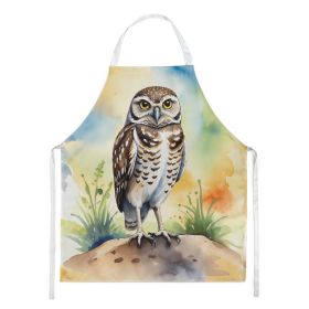 Burrowing Owl Apron Cooking Kitchen Server Baking Crafts Gardening for Adult Women Men, Unisex, Large, Multicolor