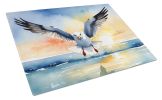 Gull Flying Low Glass Cutting Board Decorative Tempered Glass Kitchen Cutting and Serving Board Large Size Chopping Board