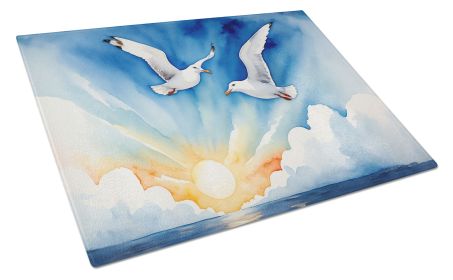 Gulls Soaring High Glass Cutting Board Decorative Tempered Glass Kitchen Cutting and Serving Board Large Size Chopping Board