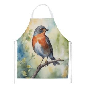 Michigan American Robin Apron Cooking Kitchen Server Baking Crafts Gardening for Adult Women Men, Unisex, Large, Multicolor