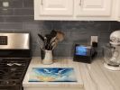 Gulls Soaring High Glass Cutting Board Decorative Tempered Glass Kitchen Cutting and Serving Board Large Size Chopping Board