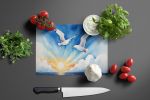 Gulls Soaring High Glass Cutting Board Decorative Tempered Glass Kitchen Cutting and Serving Board Large Size Chopping Board