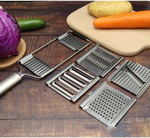 Stainless Steel Grater, Vegetable And Fruit Slicer, Peeler (Option: 4pcs MKC)