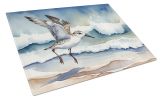 Sanderling Racing the Tide Glass Cutting Board Decorative Tempered Glass Kitchen Cutting and Serving Board Large Size Chopping Board